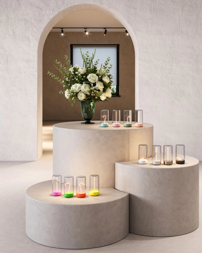 Sompex Tischleuchte “PULSE” | Dimmbar & glänzend in Gold | Sompex