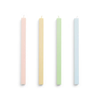 HAY Kerzen „Square Fresh“ | 4er-Set in klaren Farben | HAY