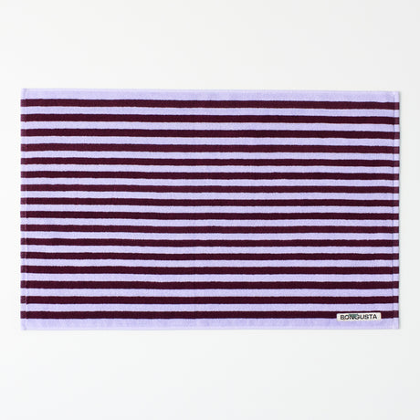 BONGUSTA Badematte „Naram Wine & Lavender Blue“ | 50 × 80 cm | Bongusta