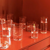 HAY Glas „Angle Glass Tall 13 cm“ | 4er Set | Hoch & stilvoll | HAY