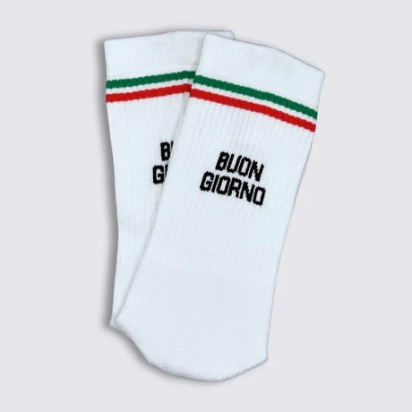 NO BAD DAYS CLUB Socken “Buon Giorno Italia” | Gute-Laune-Statement aus Italien | NO BAD DAYS CLUB