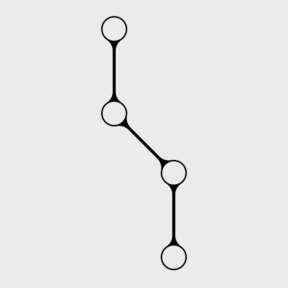 Studio About Kerzenhalter „Link“ (Black) | Studio About | Minimalistischer Kerzenhalter