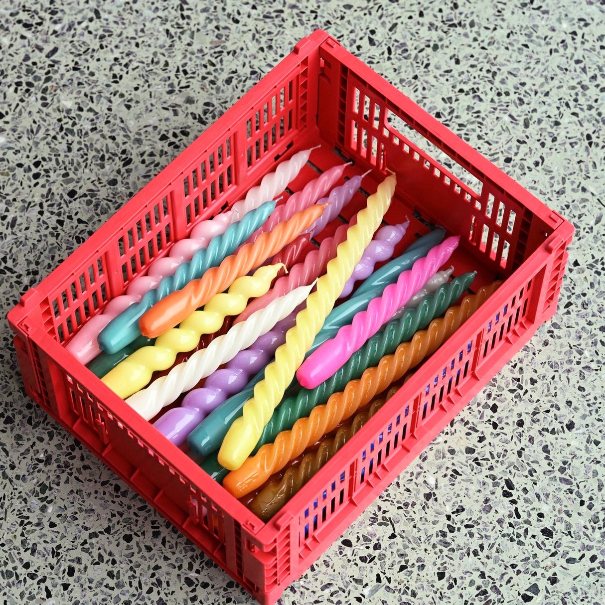 HAY Faltbox „Colour Crate Medium Red“ | Ordnungshelfer mit Farbe | HAY