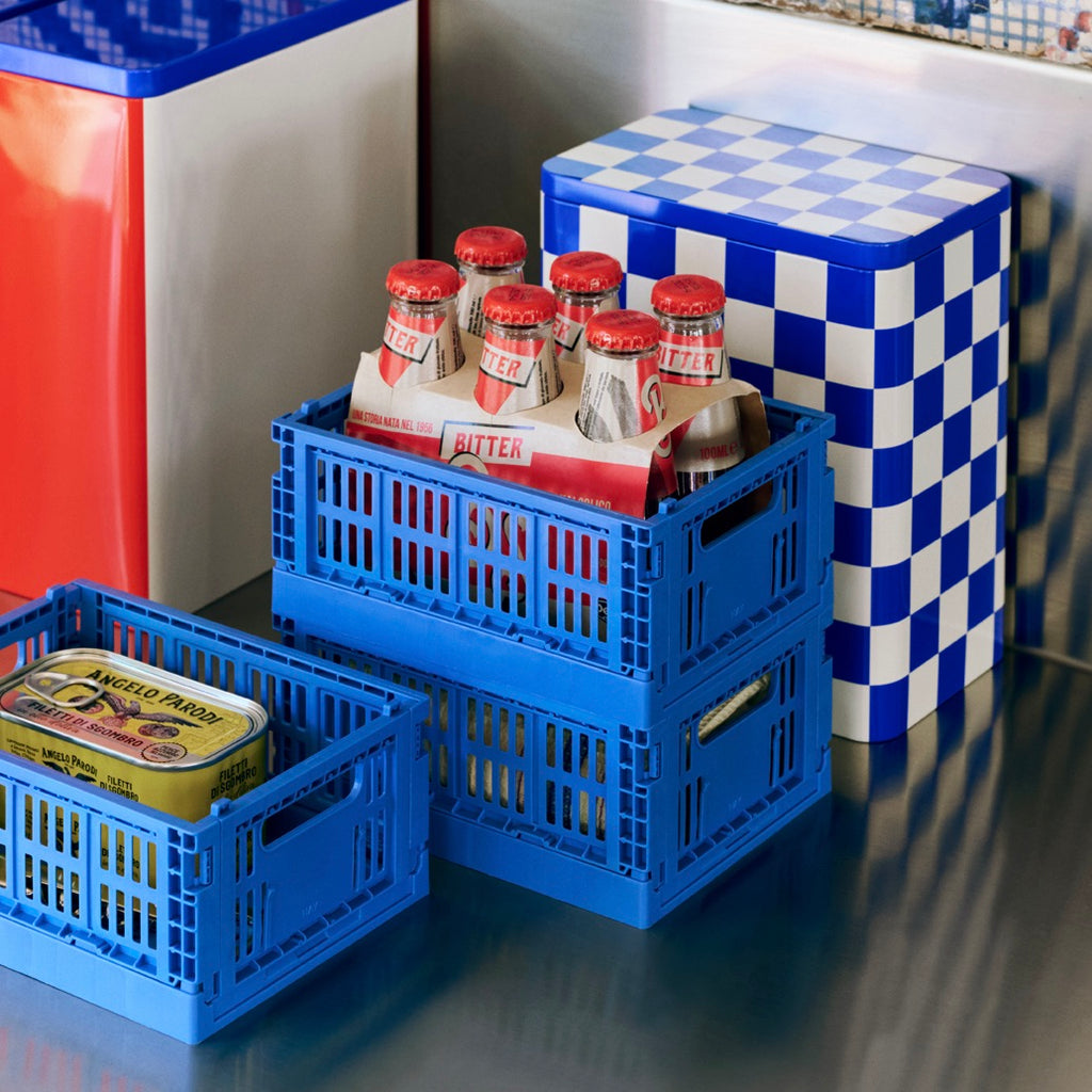 HAY Faltbox „Colour Crate Small Electric Blue“ | Kleiner Farbakzent | HAY