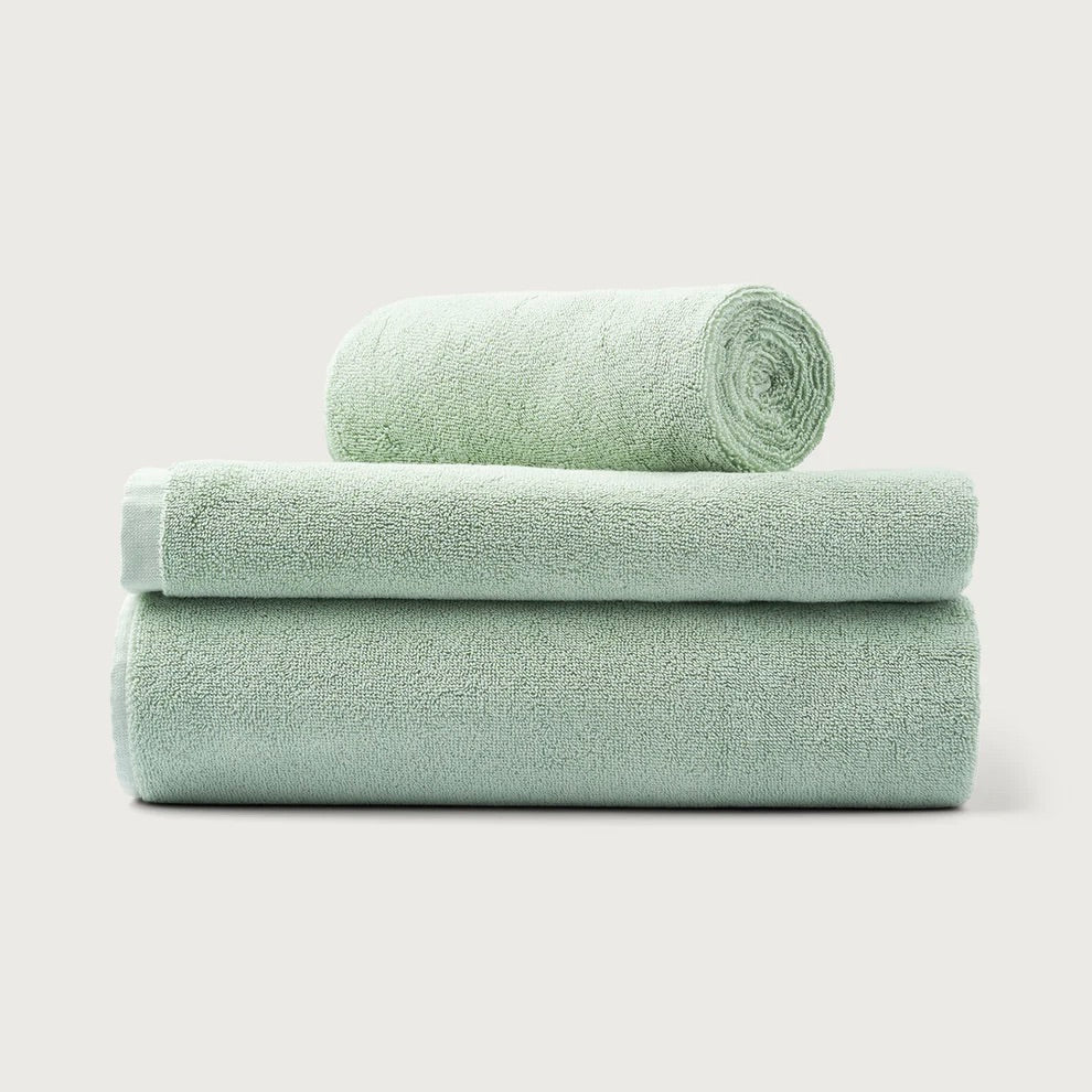 BONGUSTA Badetuch „Naram Silver Sage 70×140 cm“ | Zeitlos & sanft | BONGUSTA