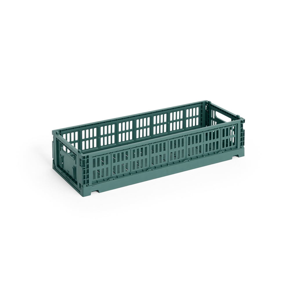 HAY Faltbox „Colour Crate Mini Oblong Dark Green“ | Dunkler Allrounder | HAY