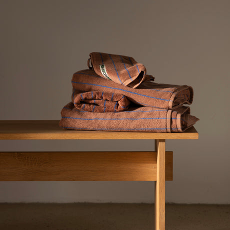BONGUSTA Handtuch „Naram Camel & Ultramarine“ | 50 × 80 cm | Bongusta