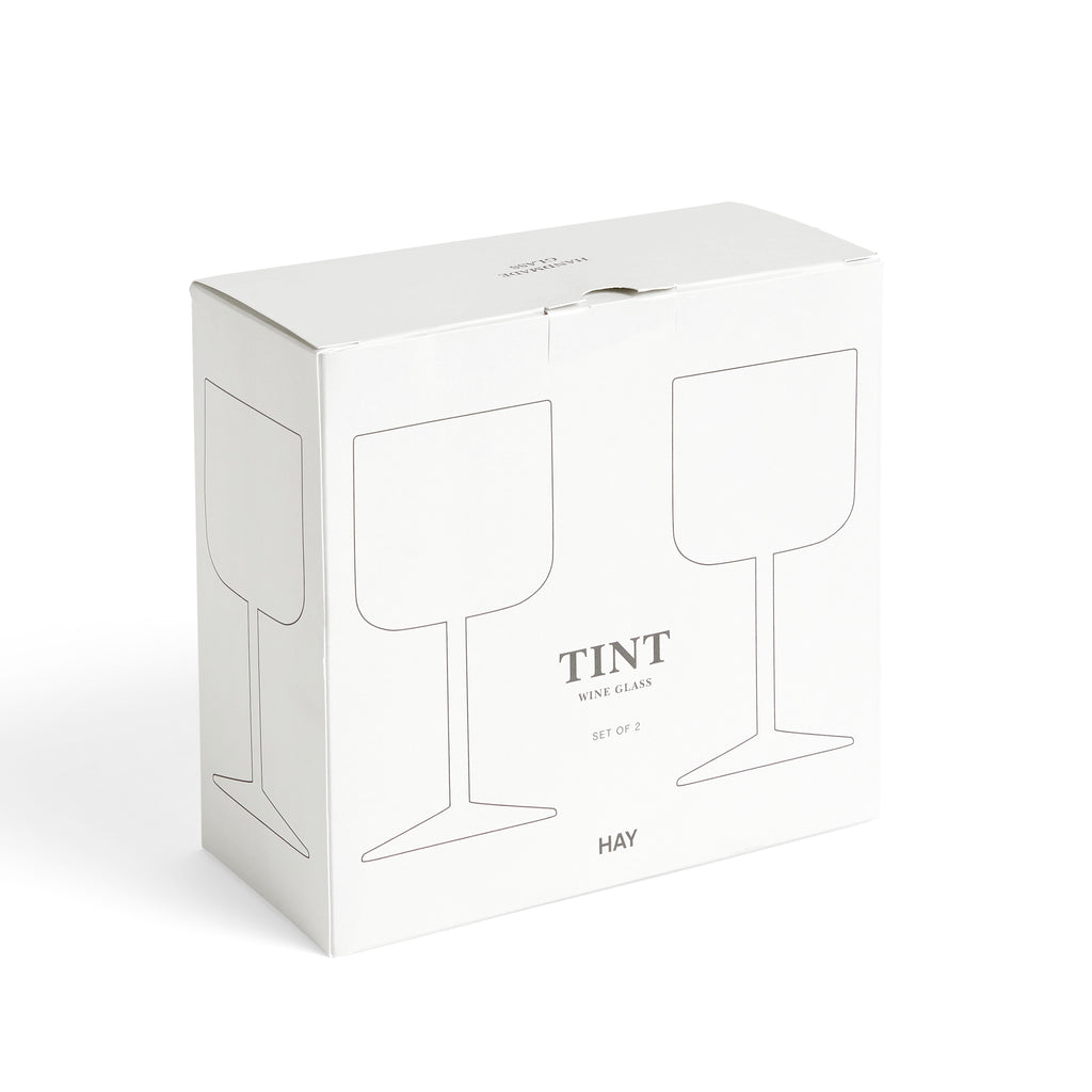 HAY Weingläser „Tint Pink & Yellow“ | 2er-Set mit Farbtwist | HAY