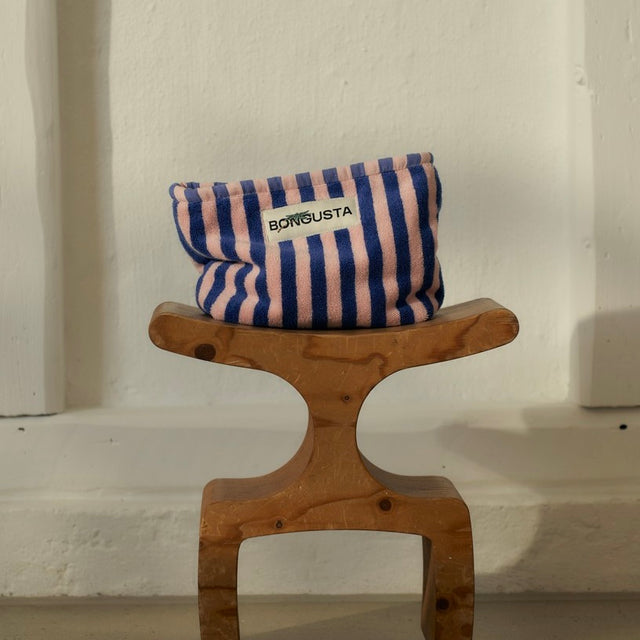 BONGUSTA Kulturbeutel „Naram Dazzling Blue & Rose“ | Blau-Rosa-Kombi | Bongusta