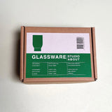 Studio About Trinkgläser „Tall Green“ (2er Set) | Schlank & elegant | Studio About