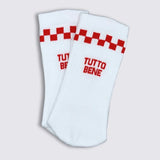 NO BAD DAYS CLUB Socken “Tutto Bene Rosso” | Italienisches Statement in Rot | NO BAD DAYS CLUB