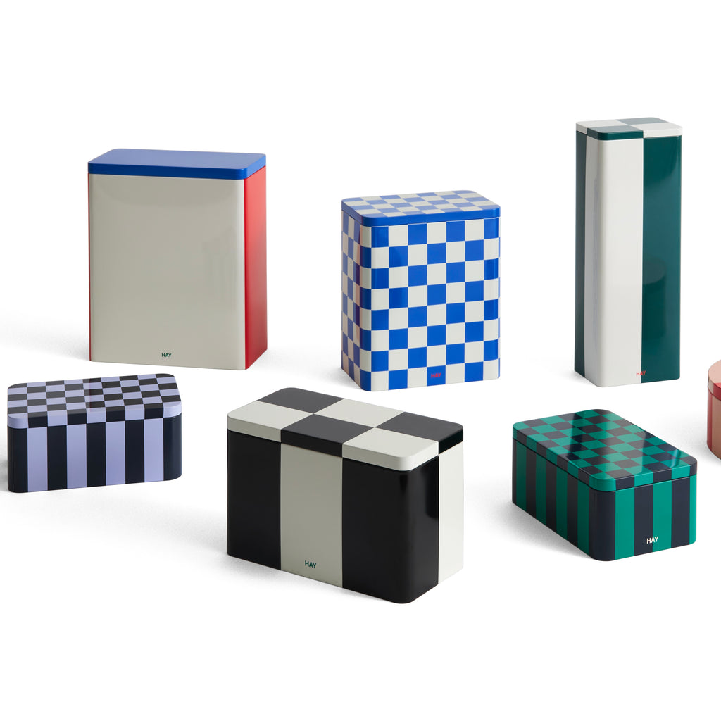 HAY Dose „Tin Container Medium“ | Black & Off-White | HAY