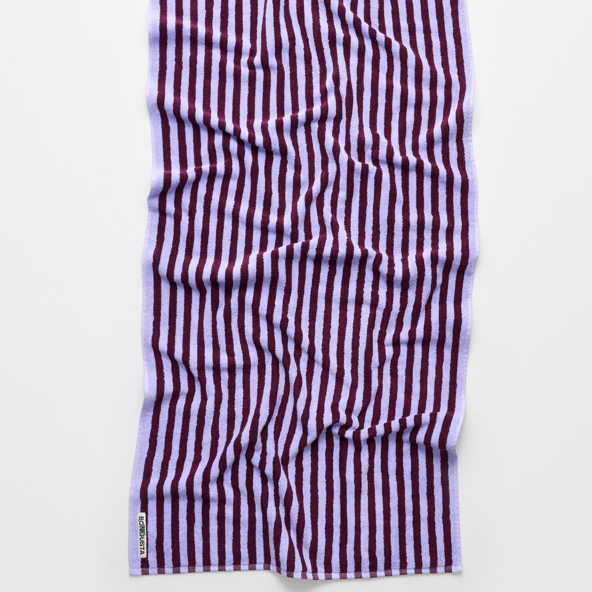 BONGUSTA Badetuch „Naram Wine & Lavender Blue“ | 70 × 140 cm | Bongusta