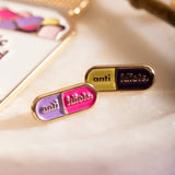 ALL THE WAYS TO SAY Pin “Duo Anti Idiots” | Freches Statement-Pin | ALL THE WAYS TO SAY