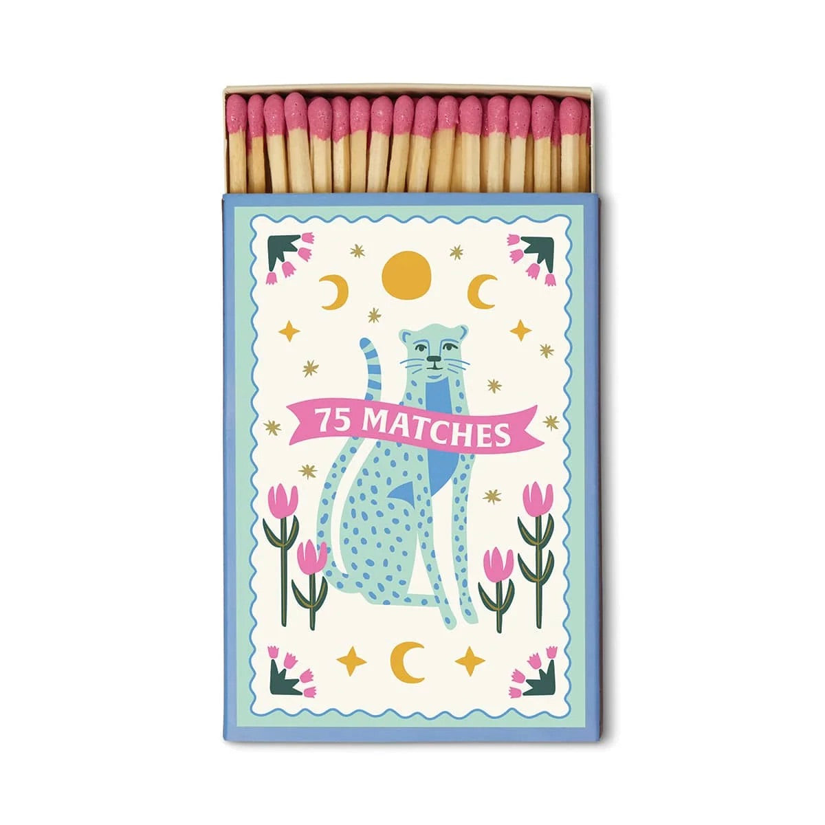 Designworks Ink Streichhölzer “Adopo Blue Cheetahs” 75er-Set | Paddywax
