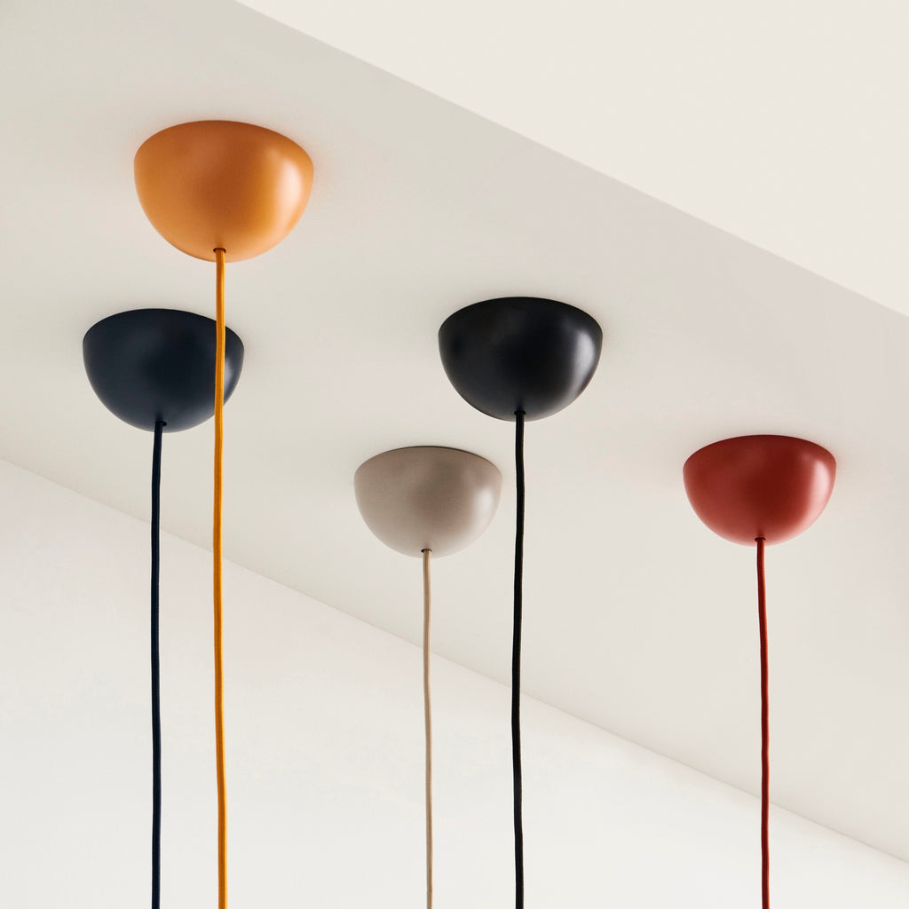 HAY Pendelleuchte „Common Pendant Set Soft Black“ | Schlicht & elegant | HAY