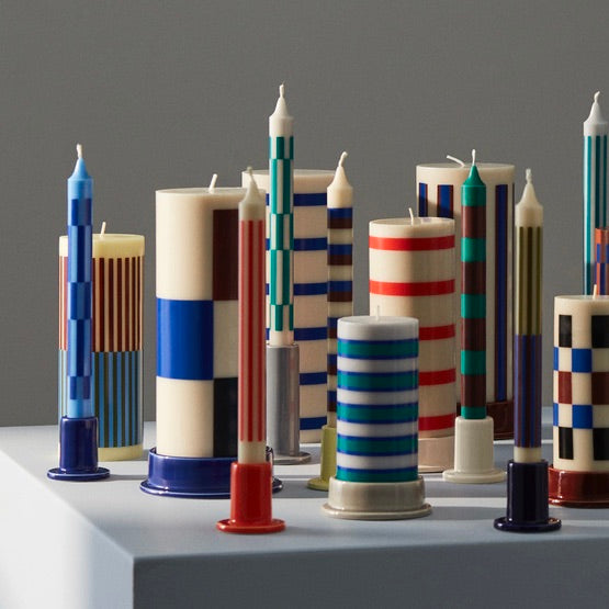 HAY Kerzenhalter „Tube Small Warm Red“ | Farbiger Akzent | HAY