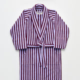 BONGUSTA Bademantel „Naram Wine & Lavender Blue L/XL“ | Zum Einkuscheln | Bongusta