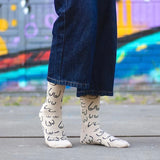 Eat Mielies Weird Illustration Socken Eat Mielies “Titties Beige" | Lustige Statement-Socken