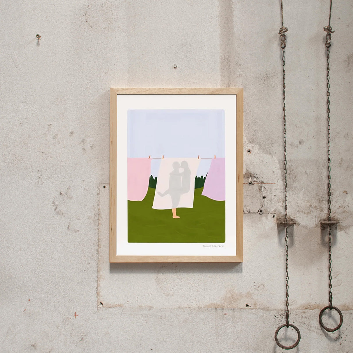 Thomas Gravereau L'Amour est dans le Pré (30 x 40cm)