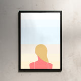 Swen Swenson En smuk dag pa stranden - girl (Din A2)