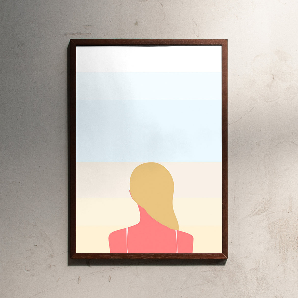 Swen Swenson En smuk dag pa stranden - girl (Din A2)