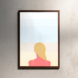 Swen Swenson En smuk dag pa stranden - girl (Din A2)