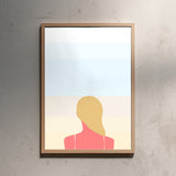 Swen Swenson En smuk dag pa stranden - girl (Din A2)