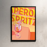 Edition SCHEE Aperol Spritz (Din A2) schwarz