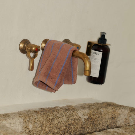 BONGUSTA Waschlappen „Naram Camel & Ultramarine“ | 30 × 30 cm | Bongusta