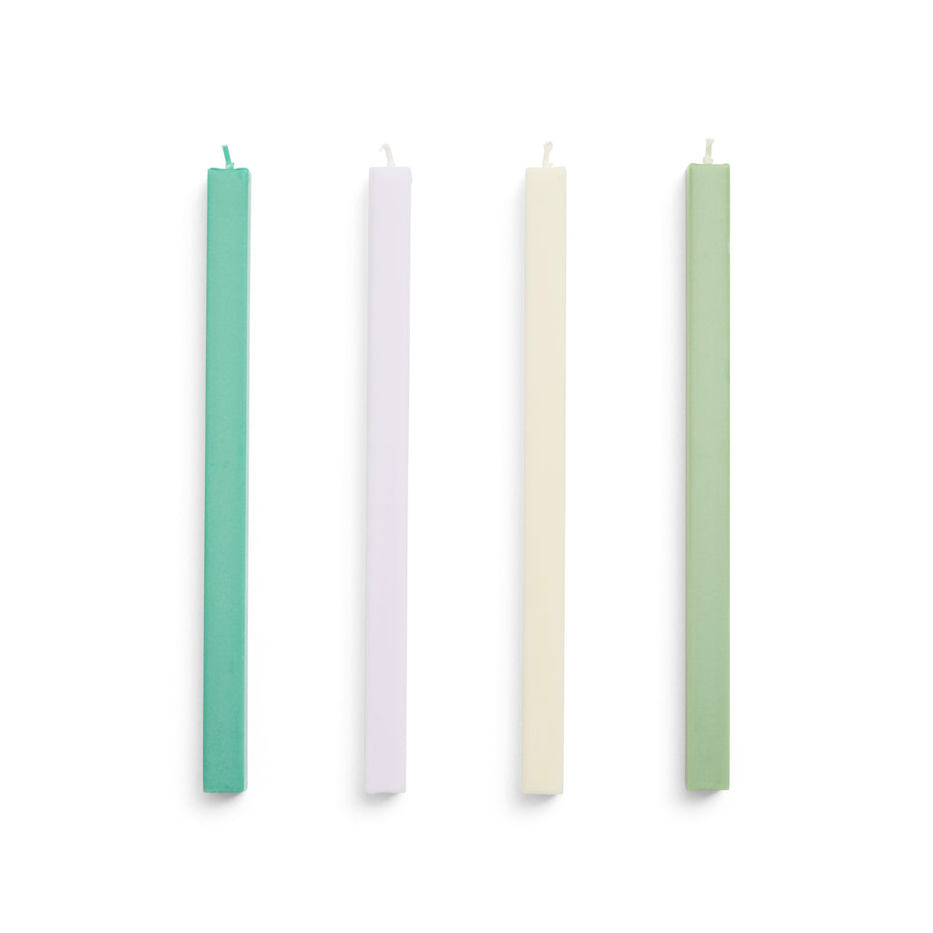 HAY Kerzen „Square Pastel“ | 4er-Set in sanften Farbtönen | HAY