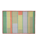 Hübsch Decke/Überwurf „Pavilion Block Coral Multifarben“ | 140 × 200 cm | Hübsch