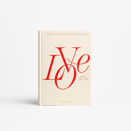 PRINTWORKS Fotobuch “Love is in the Air” Beige | Romantisches Album | PRINTWORKS