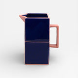 Table Machine Kanne “Tile” Blue & Pink | Farbintensives Muster | Table Machine