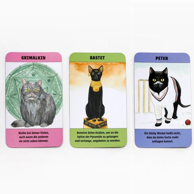 Laurence King Verlag Kartenset "Katzen-Gurus" Mini | Lustiges Spiel für Katzenliebhaber