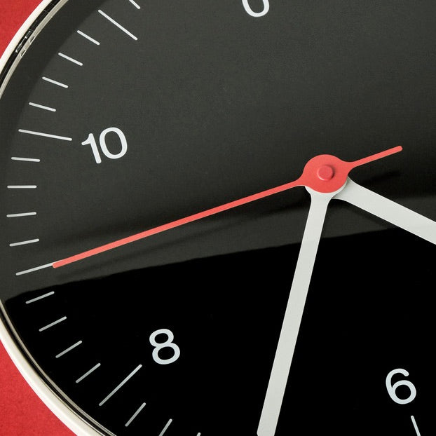 HAY Wanduhr „Wall Clock Black“ | Schlicht & funktional | HAY