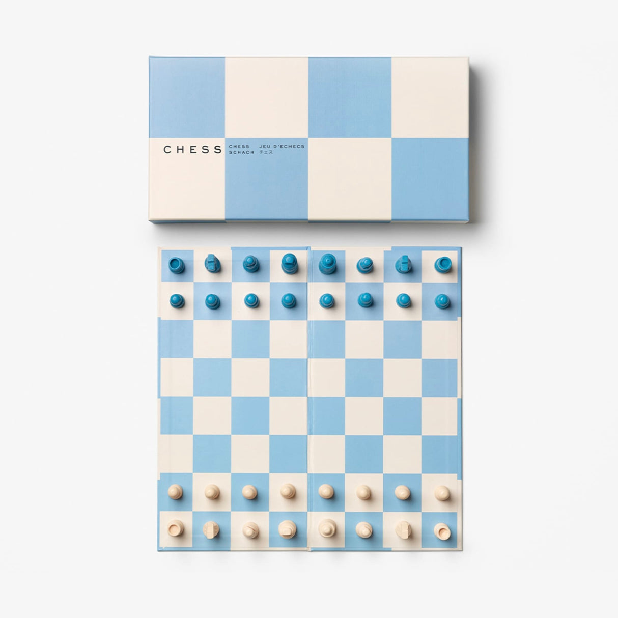 PRINTWORKS Spiel “Play Chess” | Modernes Schachspiel | PRINTWORKS