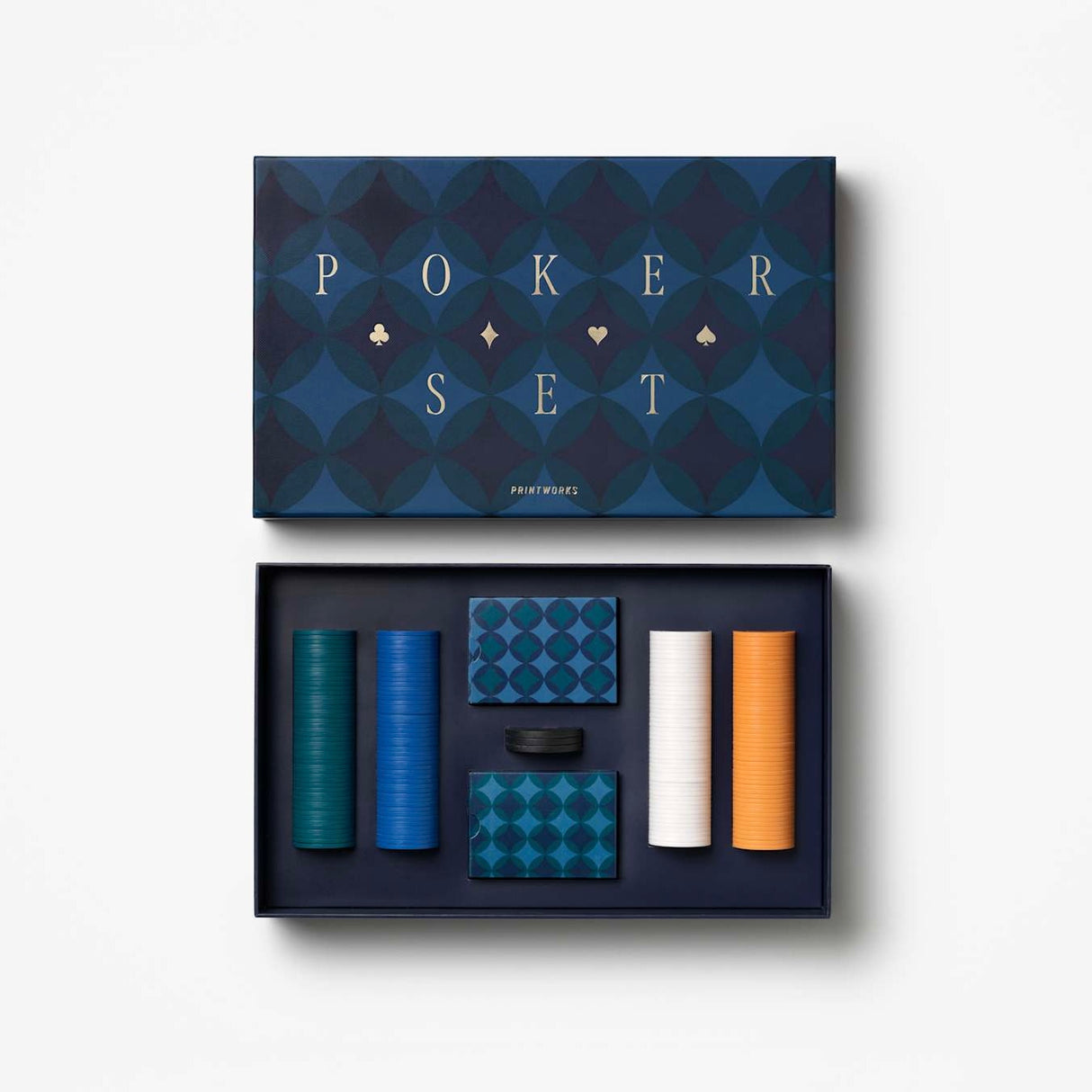 PRINTWORKS Spiel “The Art of Poker” Diamonds | Edles Poker Set | PRINTWORKS
