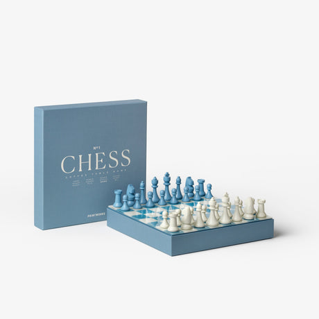 Spiel “Classic Chess” Dusty Blue | Schachspiel | PRINTWORKS