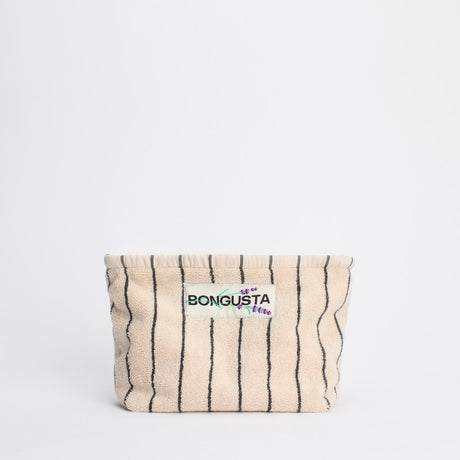 BONGUSTA Kulturbeutel „Naram Creme & Ink“ | Creme-Schwarz-Kombi | Bongusta