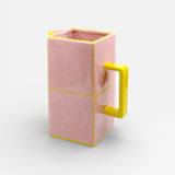 Table Machine Kanne “Tile” Pink & Yellow | Grafisches Design | Table Machine