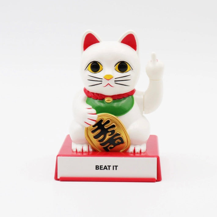 Locomocean Glückskatze “Cattitude” | Mit austauschbaren Pfoten | Locomocean