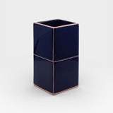 Table Machine Vase “Double Tile” Blue & Pink | Modernes Statement | Table Machine