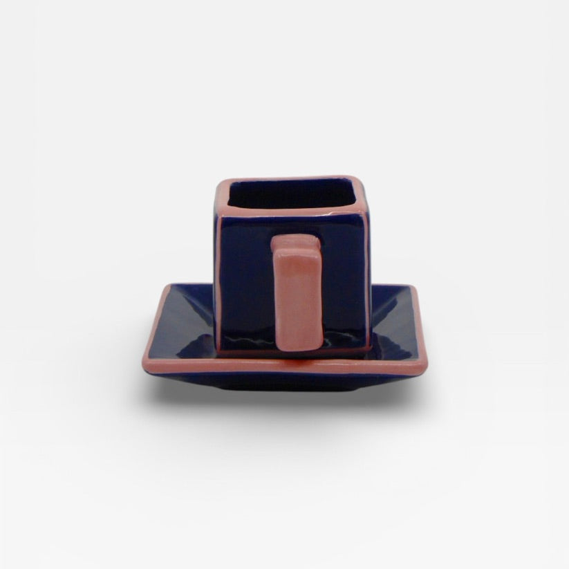 Table Machine Tassen “Coffee Cup Tile” 2 Stk. Blue & Pink | 2er-Set | Table Machine