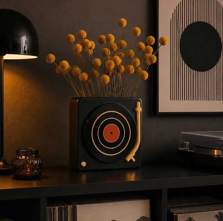 UPSIDE STORIES Vase “Vinyl” | Retro Design | UPSIDE STORIES