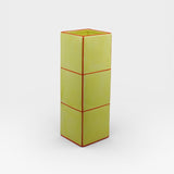 Table Machine Vase “Triple Tile” Yellow & Orange | Skulpturales Design | Table Machine