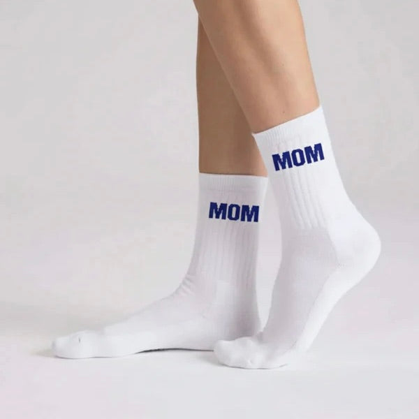 NO BAD DAYS CLUB Socken “Mom” Blau | Mama-Stil in Blau | NO BAD DAYS CLUB
