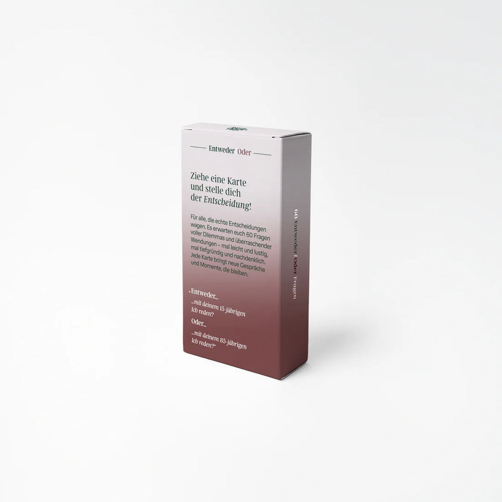 The Deep Talk Kartenset “Entweder/Oder” | Frage-Karten für gute Gespräche | The Deep Talk