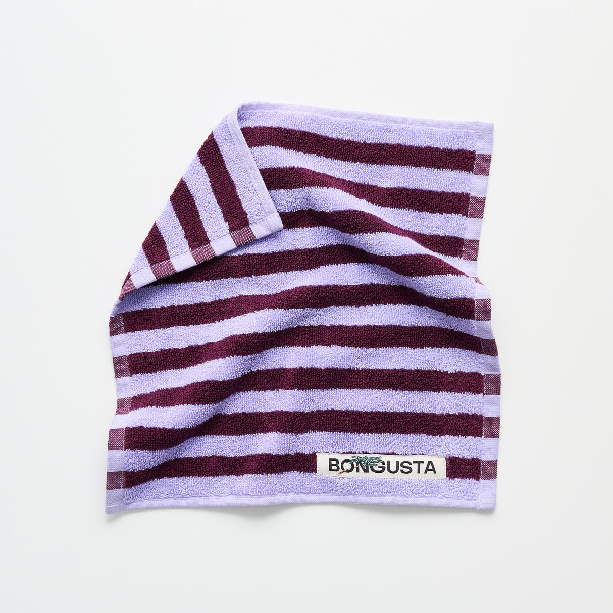 BONGUSTA Waschlappen „Naram Wine & Lavender Blue“ | 30 × 30 cm | Bongusta