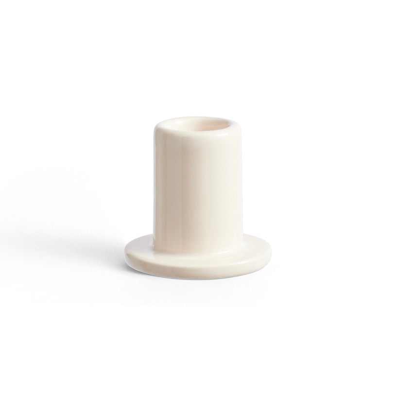 HAY Kerzenhalter „Tube Small Off-White“ | Schlicht & vielseitig | HAY